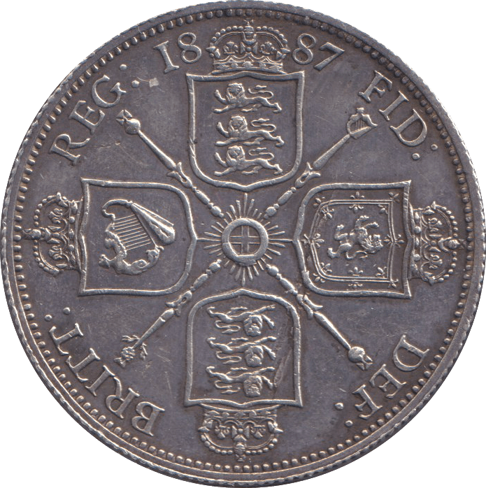 1887 FLORIN ( GVF ) - FLORIN - Cambridgeshire Coins