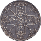 1887 FLORIN ( GVF ) - FLORIN - Cambridgeshire Coins