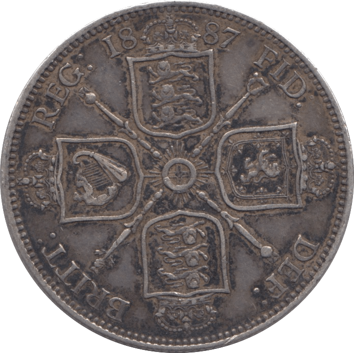 1887 FLORIN ( GVF ) - FLORIN - Cambridgeshire Coins