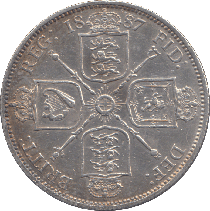1887 FLORIN ( GVF ) - FLORIN - Cambridgeshire Coins
