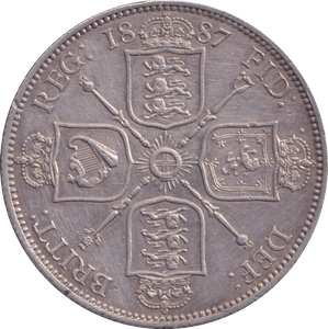 1887 FLORIN ( UNC ) 8 - FLORIN - Cambridgeshire Coins