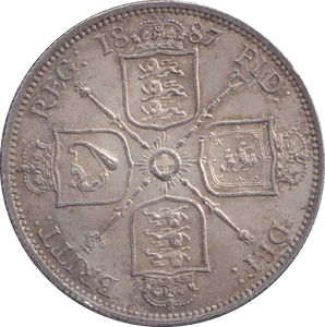 1887 FLORIN ( UNC ) - FLORIN - Cambridgeshire Coins