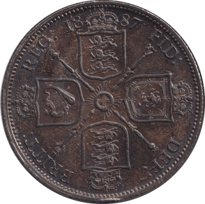 1887 FLORIN ( UNC ) - FLORIN - Cambridgeshire Coins