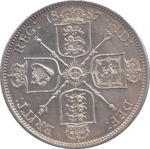 1887 FLORIN ( UNC ) - FLORIN - Cambridgeshire Coins