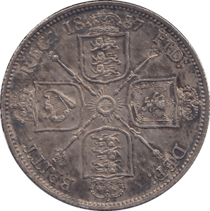 1887 FLORIN ( UNC ) - FLORIN - Cambridgeshire Coins