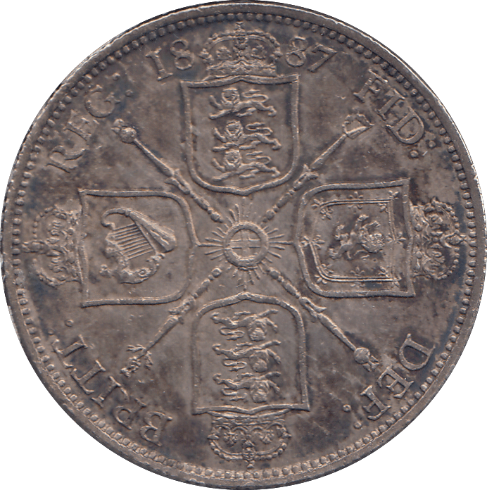 1887 FLORIN ( UNC ) - FLORIN - Cambridgeshire Coins