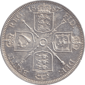 1887 FLORIN ( UNC ) S - FLORIN - Cambridgeshire Coins