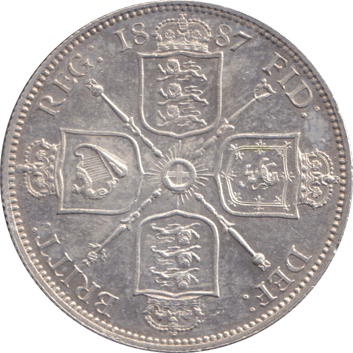 1887 FLORIN ( UNC ) S - FLORIN - Cambridgeshire Coins