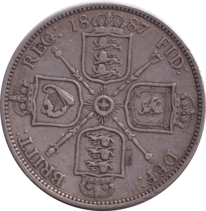 1887 FLORIN ( VF ) - FLORIN - Cambridgeshire Coins