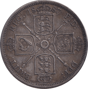 1887 FLORIN ( VF ) - FLORIN - Cambridgeshire Coins