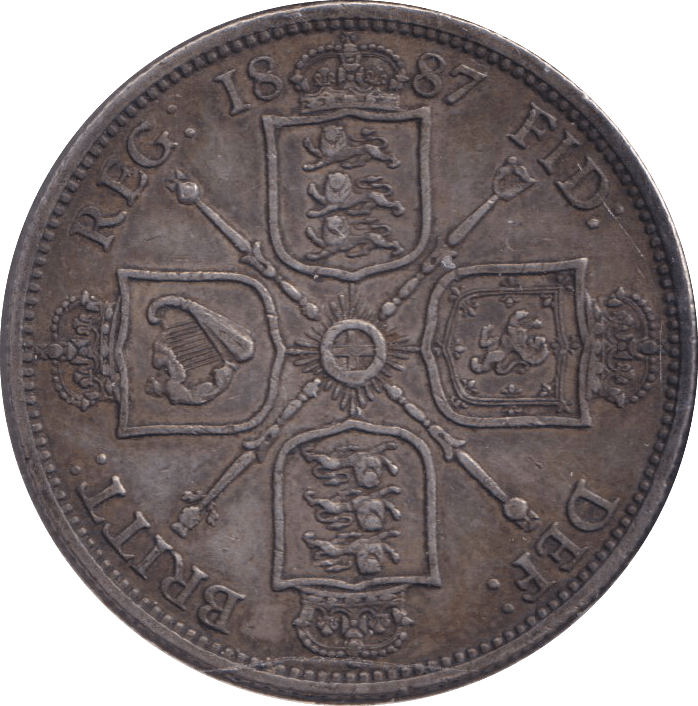 1887 FLORIN ( VF ) - FLORIN - Cambridgeshire Coins