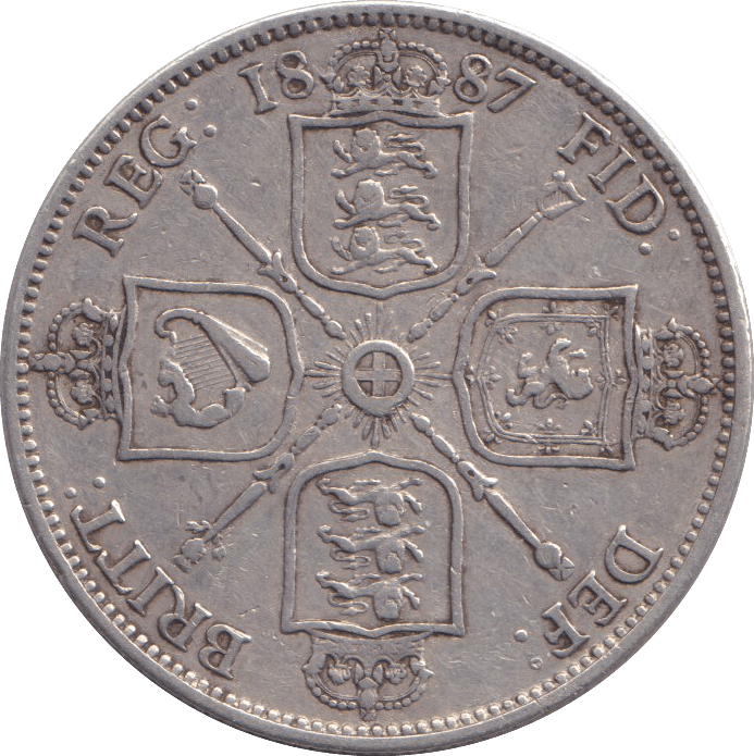 1887 FLORIN ( VF ) - FLORIN - Cambridgeshire Coins