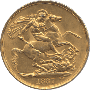 1887 GOLD DOUBLE SOVEREIGN ( AUNC ) - DOUBLE SOVEREIGN - Cambridgeshire Coins
