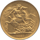 1887 GOLD DOUBLE SOVEREIGN ( AUNC ) - DOUBLE SOVEREIGN - Cambridgeshire Coins