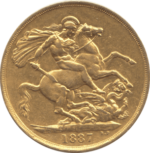 1887 GOLD DOUBLE SOVEREIGN ( GVF ) - DOUBLE SOVEREIGN - Cambridgeshire Coins
