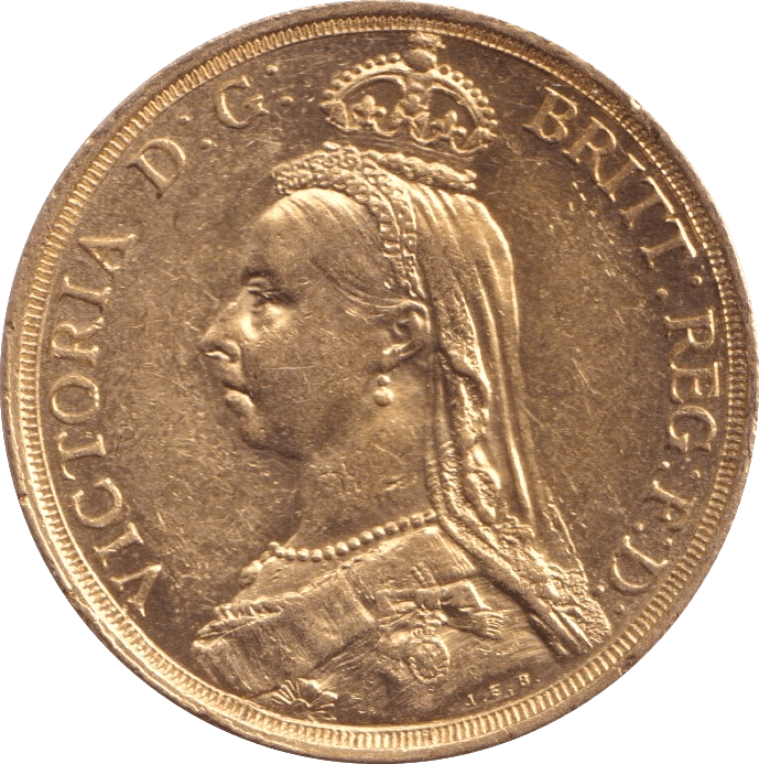 1887 GOLD DOUBLE SOVEREIGN ( UNC ) 7 - DOUBLE SOVEREIGN - Cambridgeshire Coins