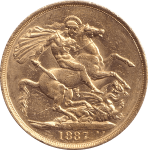 1887 GOLD DOUBLE SOVEREIGN ( UNC ) 7 - DOUBLE SOVEREIGN - Cambridgeshire Coins