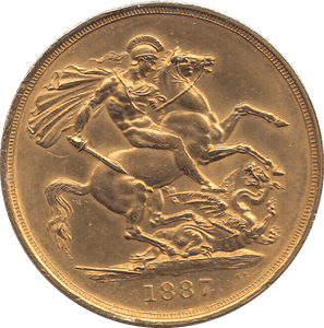 1887 GOLD DOUBLE SOVEREIGN ( UNC ) - DOUBLE SOVEREIGN - Cambridgeshire Coins