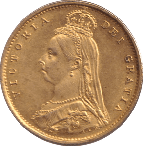 1887 GOLD HALF SOVEREIGN ( AUNC ) 2 - HALF SOVEREIGN - Cambridgeshire Coins