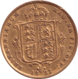 1887 GOLD HALF SOVEREIGN ( GVF ) - Half Sovereign - Cambridgeshire Coins