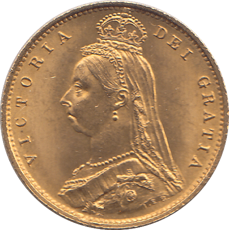 1887 GOLD HALF SOVEREIGN ( UNC ) - HALF SOVEREIGN - Cambridgeshire Coins