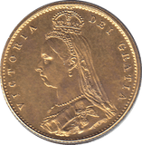 1887 GOLD HALF SOVEREIGN ( UNC ) - Half Sovereign - Cambridgeshire Coins