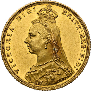 1887 GOLD PROOF JUBILEE HEAD SOVEREIGN (NGC) MS60 - NGC GOLD COINS - Cambridgeshire Coins