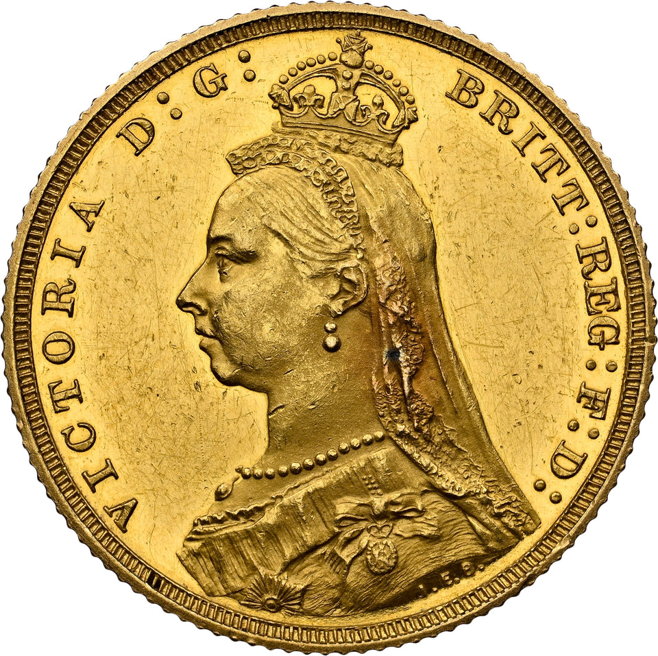 1887 GOLD PROOF JUBILEE HEAD SOVEREIGN (NGC) MS60 - NGC GOLD COINS - Cambridgeshire Coins