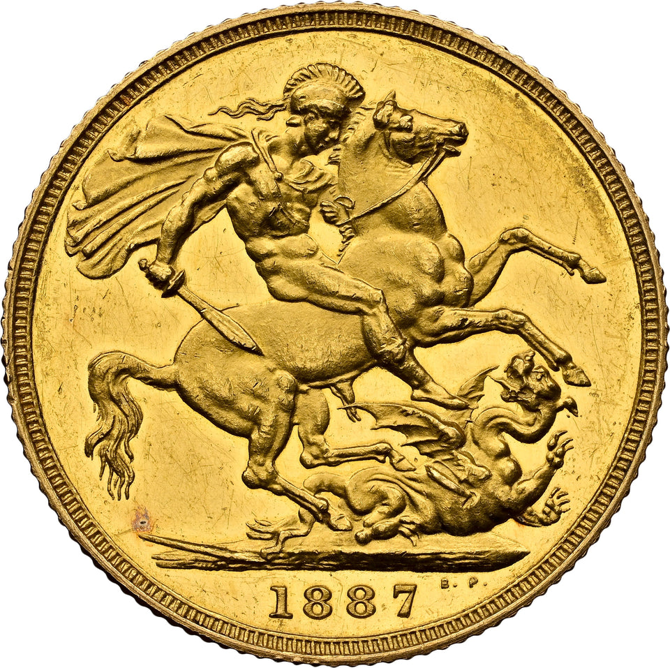 1887 GOLD PROOF JUBILEE HEAD SOVEREIGN (NGC) MS60 - NGC GOLD COINS - Cambridgeshire Coins