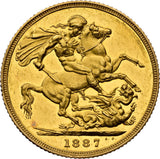 1887 GOLD PROOF JUBILEE HEAD SOVEREIGN (NGC) MS60 - NGC GOLD COINS - Cambridgeshire Coins