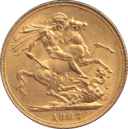 1887 GOLD SOVEREIGN ( AUNC ) - SOVEREIGN - Cambridgeshire Coins
