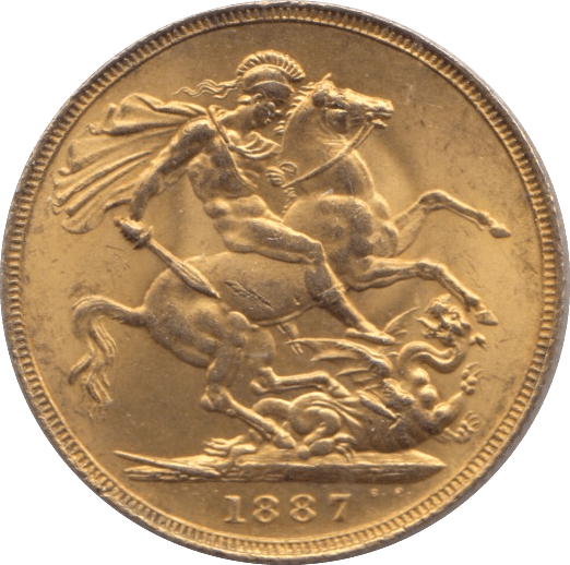 1887 GOLD SOVEREIGN ( AUNC ) - SOVEREIGN - Cambridgeshire Coins