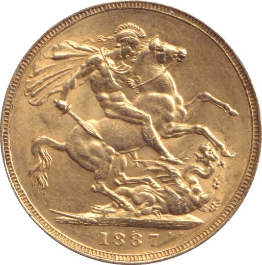 1887 GOLD SOVEREIGN ( AUNC ) - SOVEREIGN - Cambridgeshire Coins