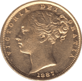 1887 GOLD SOVEREIGN ( EF ) SYDNEY MINT 1 - SOVEREIGN - Cambridgeshire Coins