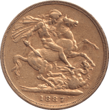 1887 GOLD SOVEREIGN ( GVF ) - SOVEREIGN - Cambridgeshire Coins