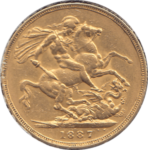1887 GOLD SOVEREIGN ( GVF ) - SOVEREIGN - Cambridgeshire Coins