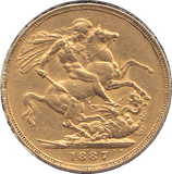 1887 GOLD SOVEREIGN ( GVF ) - SOVEREIGN - Cambridgeshire Coins