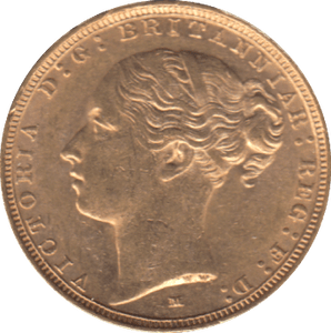 1887 GOLD SOVEREIGN MELBOURNE MINT ( AUNC ) - SOVEREIGN - Cambridgeshire Coins