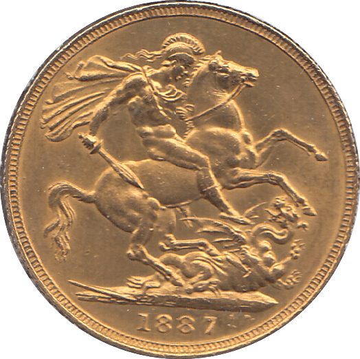 1887 GOLD SOVEREIGN ( UNC ) - SOVEREIGN - Cambridgeshire Coins