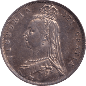 1887 HALF CROWN ( EF ) - HALFCROWN - Cambridgeshire Coins