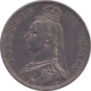 1887 HALF CROWN ( UNC ) - HALFCROWN - Cambridgeshire Coins
