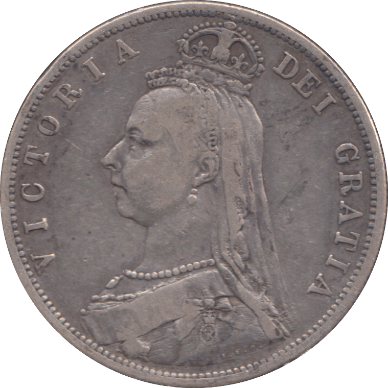 1887 HALF CROWN ( VF ) - HALFCROWN - Cambridgeshire Coins