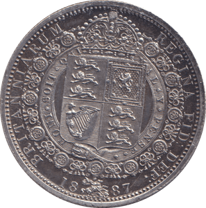 1887 HALFCROWN ( AUNC ) 2 - HALFCROWN - Cambridgeshire Coins