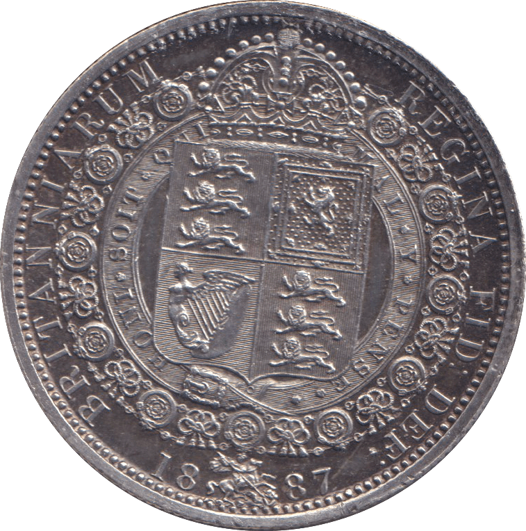 1887 HALFCROWN ( AUNC ) 2 - HALFCROWN - Cambridgeshire Coins