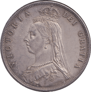 1887 HALFCROWN ( AUNC ) 8 - HALFCROWN - Cambridgeshire Coins