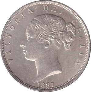 1887 HALFCROWN ( AUNC ) - HALFCROWN - Cambridgeshire Coins