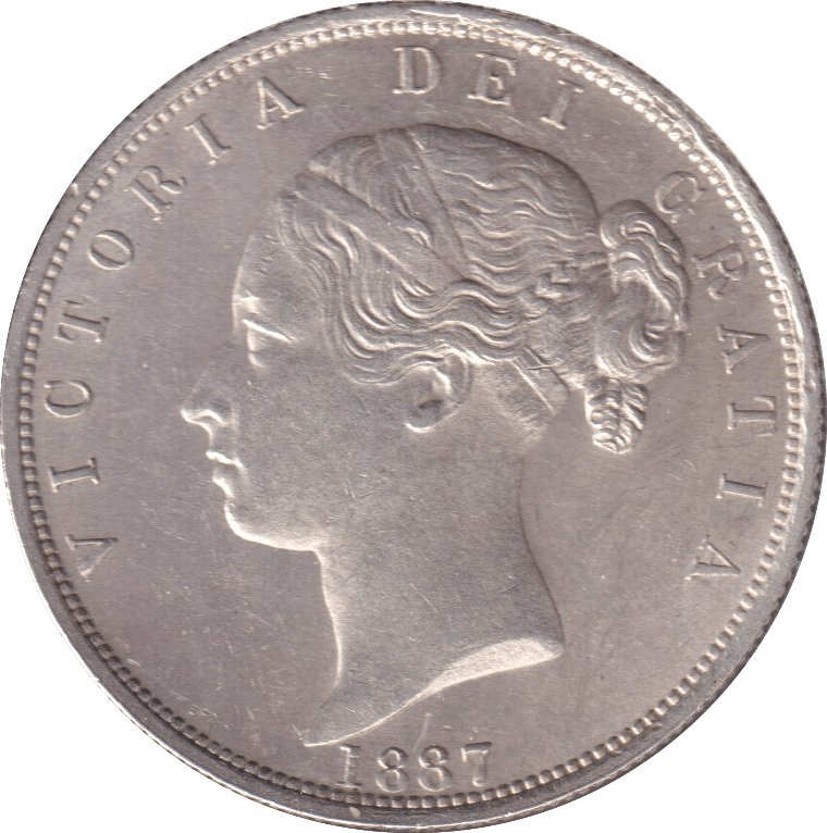 1887 HALFCROWN ( AUNC ) - HALFCROWN - Cambridgeshire Coins