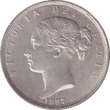 1887 HALFCROWN ( AUNC ) - HALFCROWN - Cambridgeshire Coins