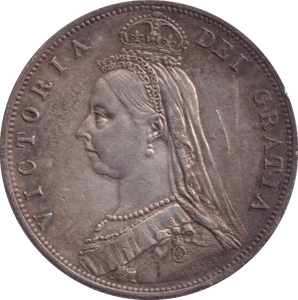 1887 HALFCROWN ( AUNC ) - Halfcrown - Cambridgeshire Coins
