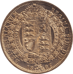 1887 HALFCROWN ( AUNC ) - HALFCROWN - Cambridgeshire Coins